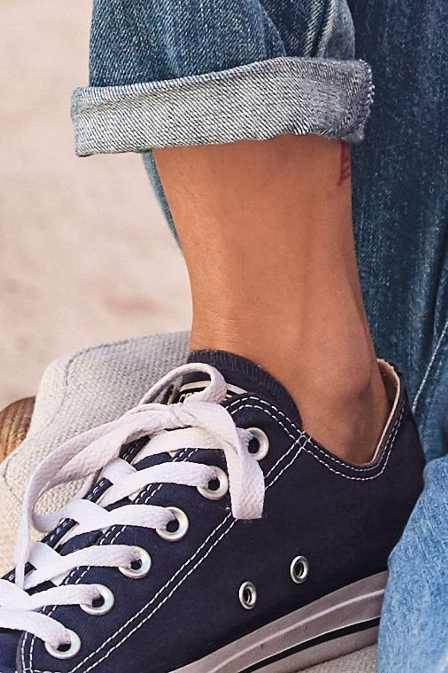Buy Converse Navy Standard Fit Chuck Taylor All Star Ox Trainers from the Next UK online shop