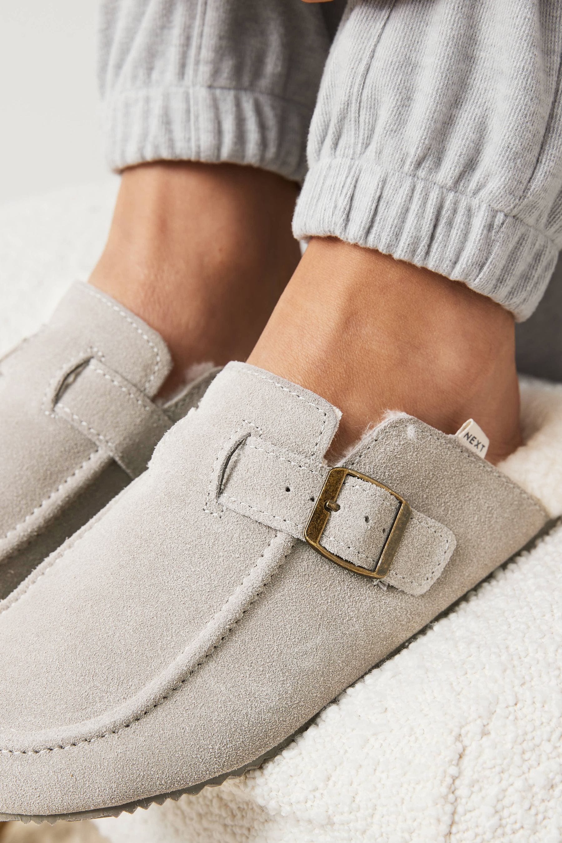Next shop suede mules