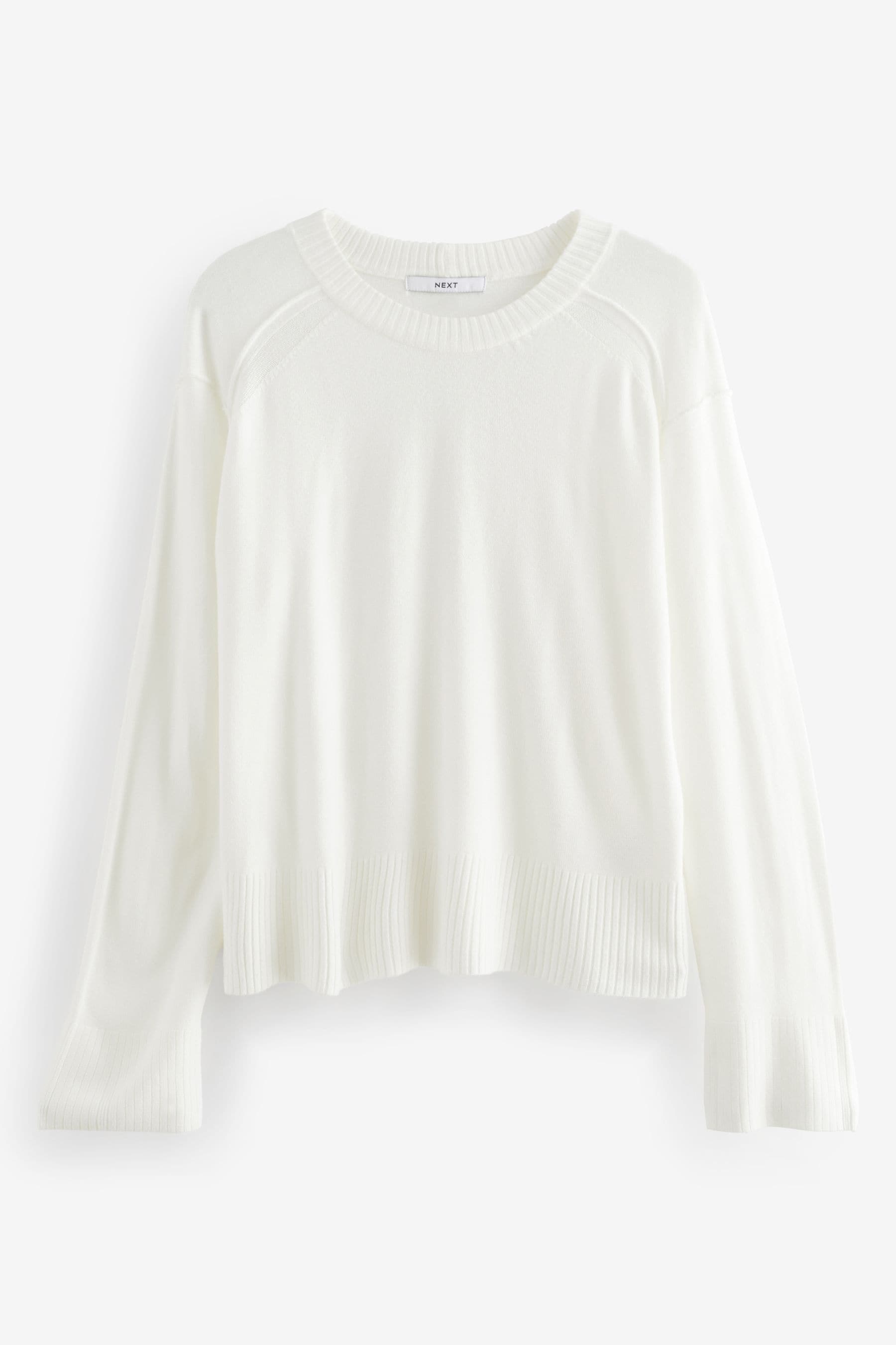 White crew neck jumper store