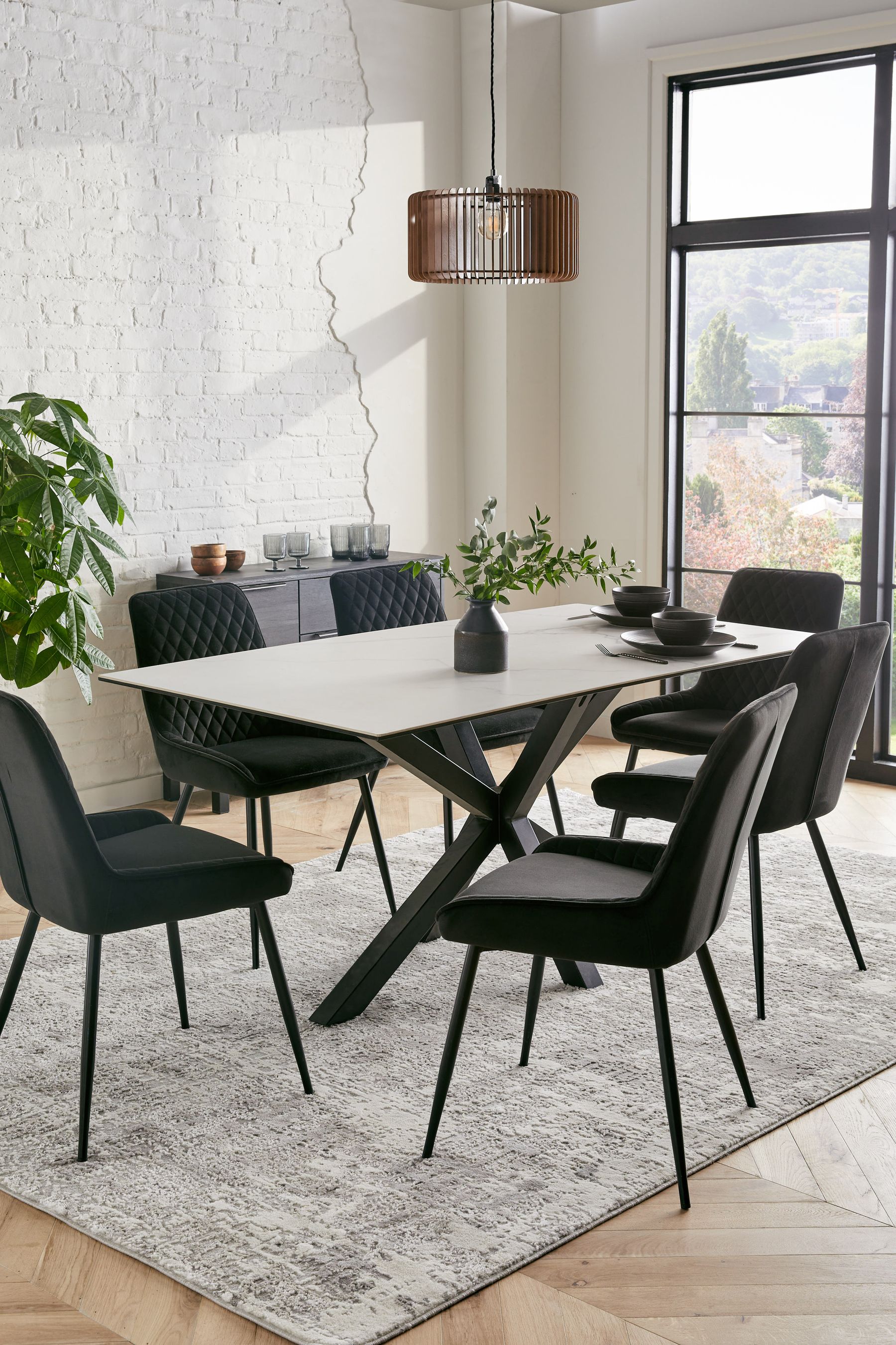 Kenzo 9 piece dining set zip clearance