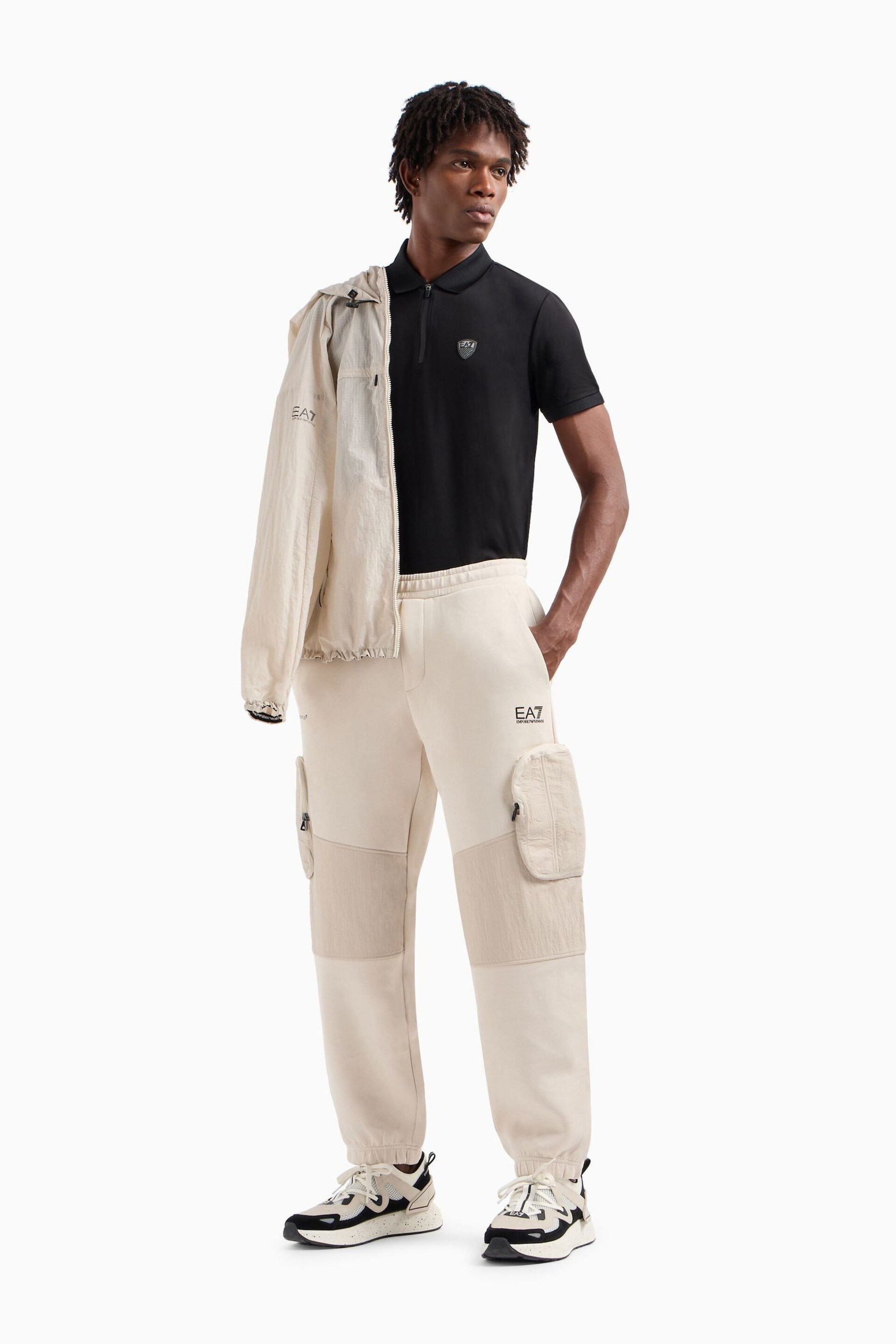 Emporio Armani EA7 Utility Relaxed Fit Cargo Joggers - Image 4 of 5