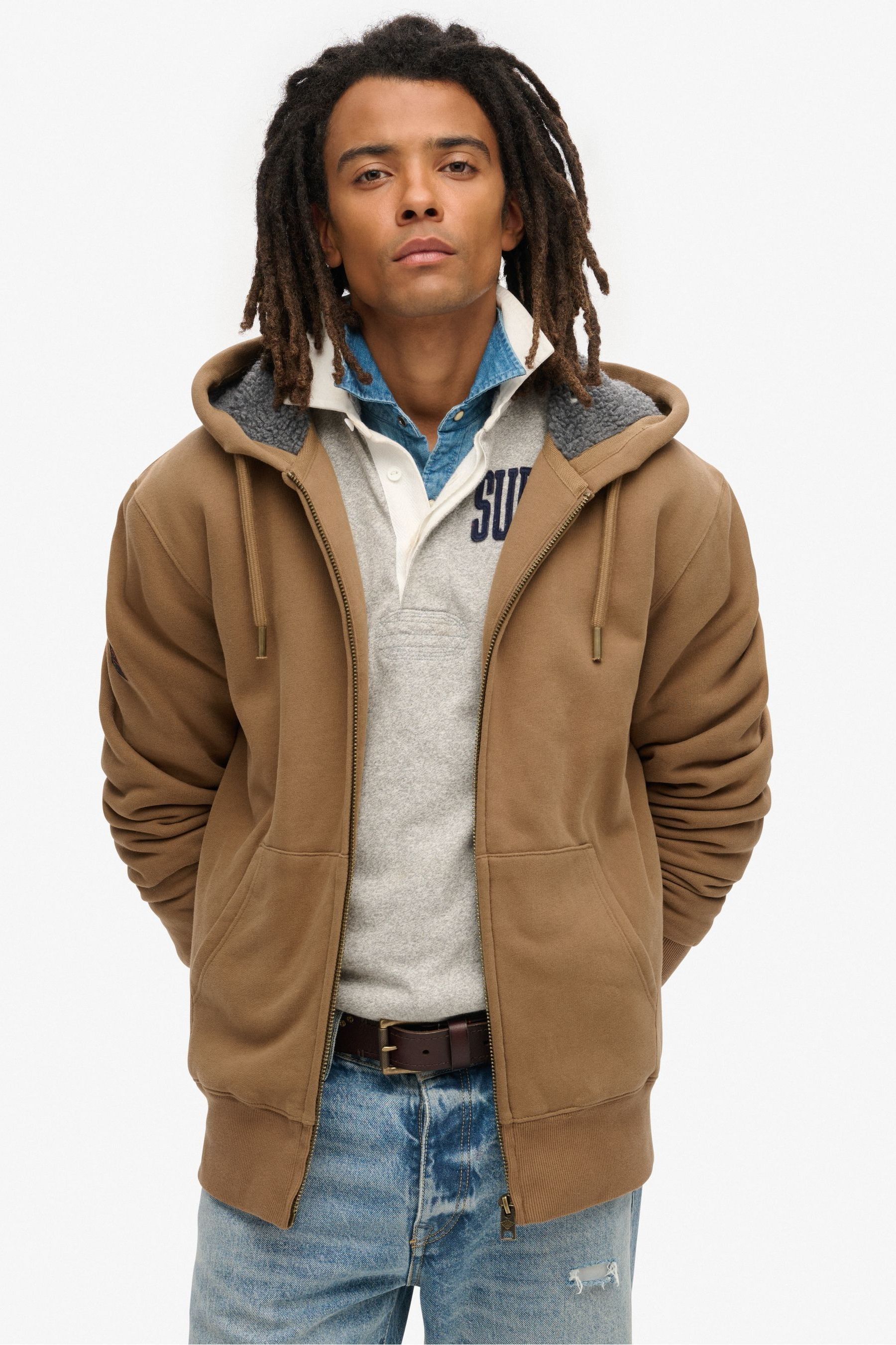 Superdry zip on sale