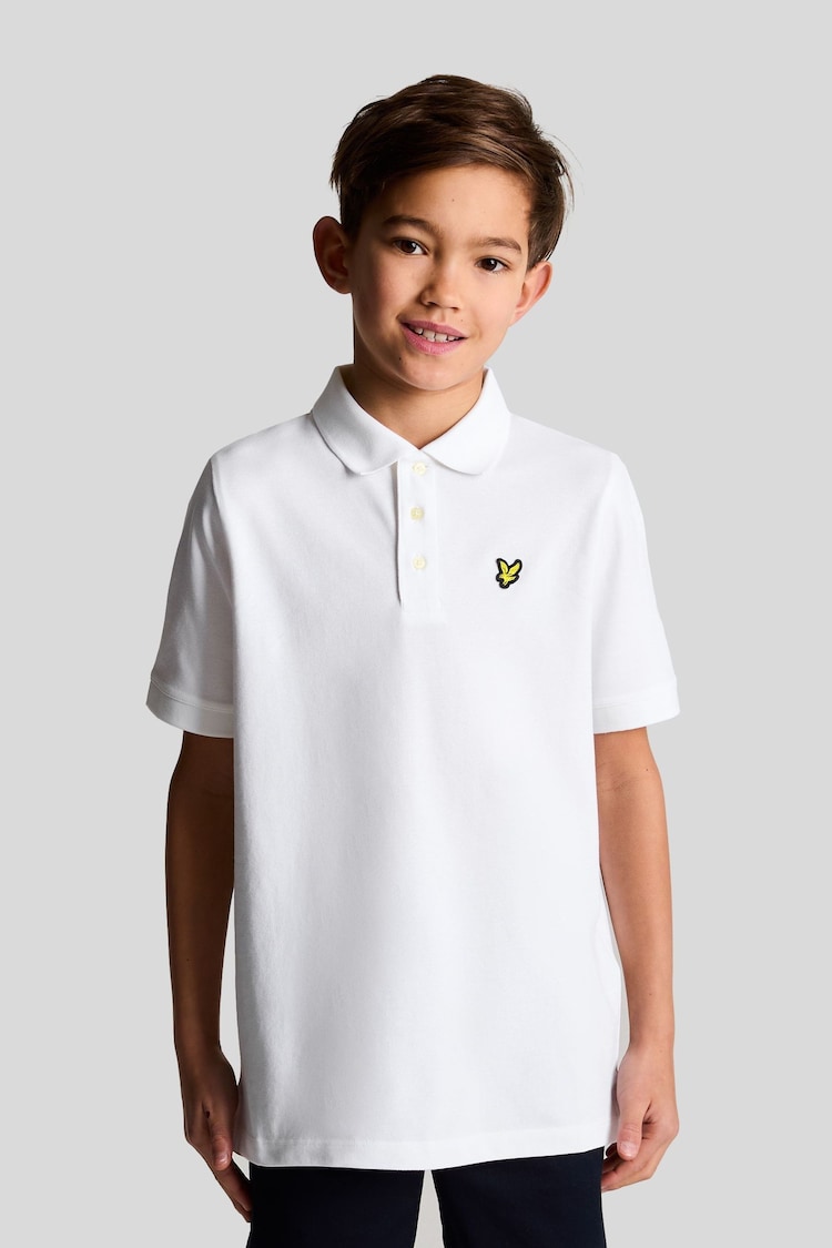 Lyle & Scott White Boys Classic Polo Shirt - Image 1 of 4