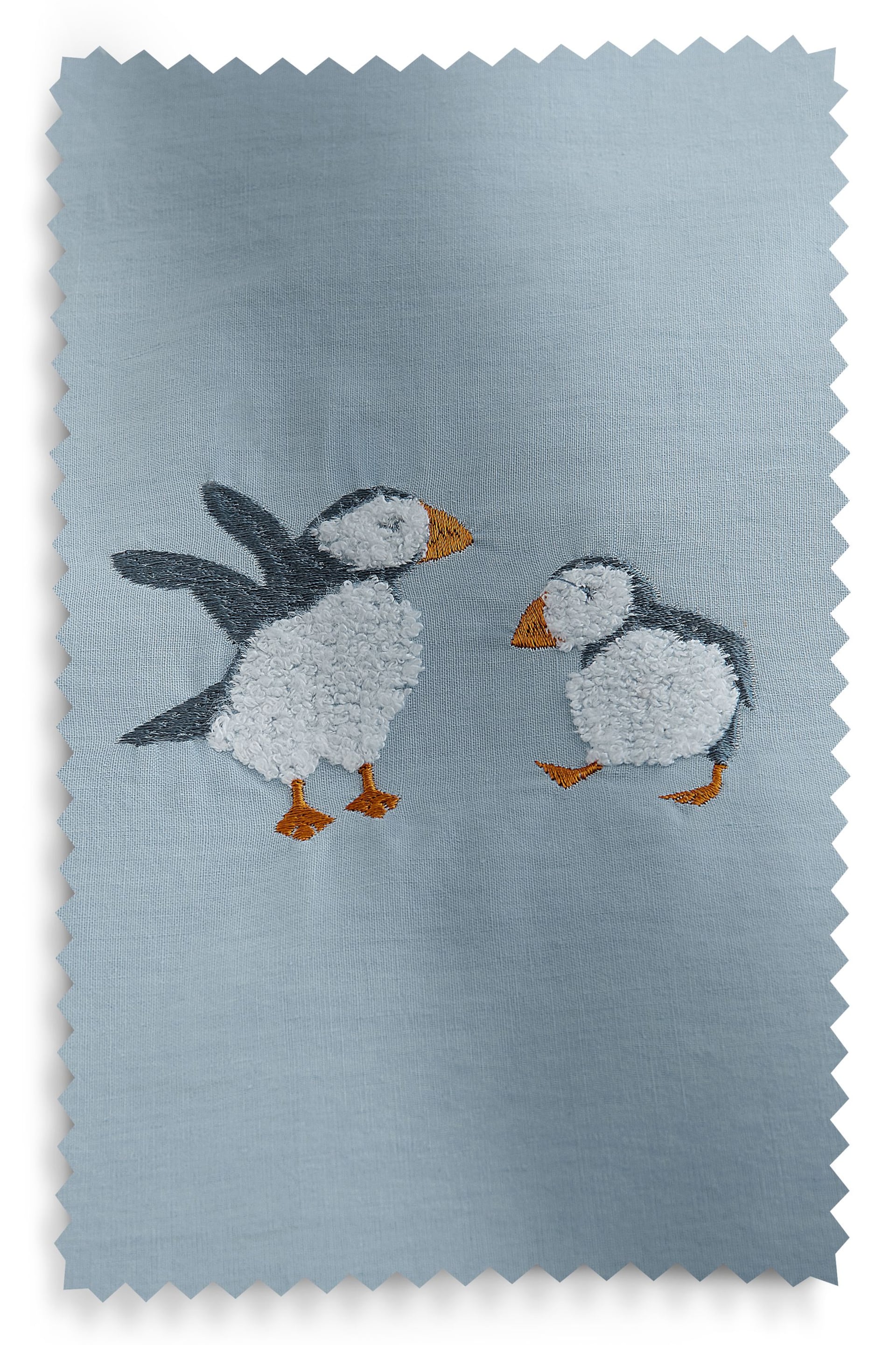 Blue Tufted Puffin Duvet Cover and Pillowcase Set - Image 4 of 5