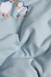 Blue Tufted Puffin Duvet Cover and Pillowcase Set - Image 5 of 5
