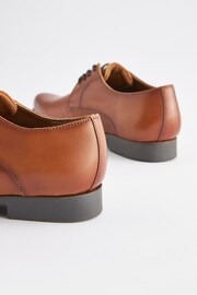 Tan Brown Leather Lace Up Shoes - Image 6 of 6