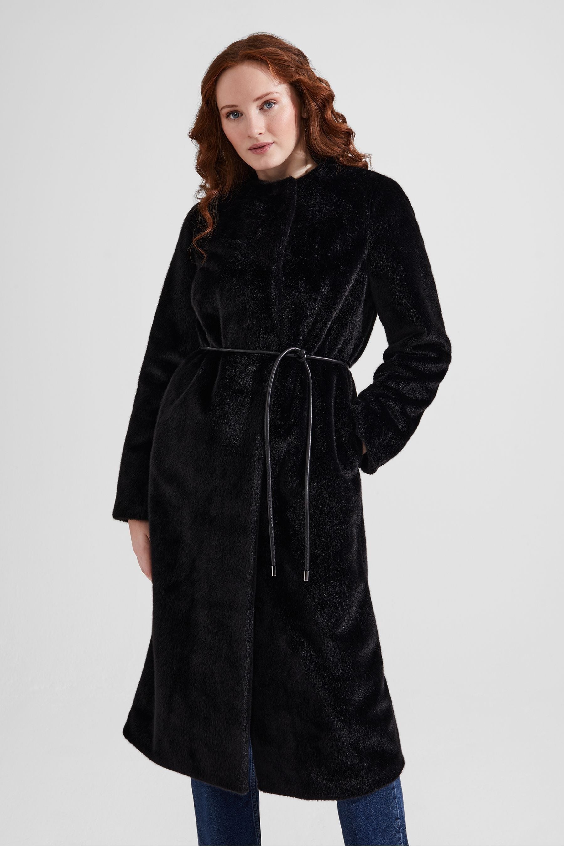 Hobbs bethany coat ink top