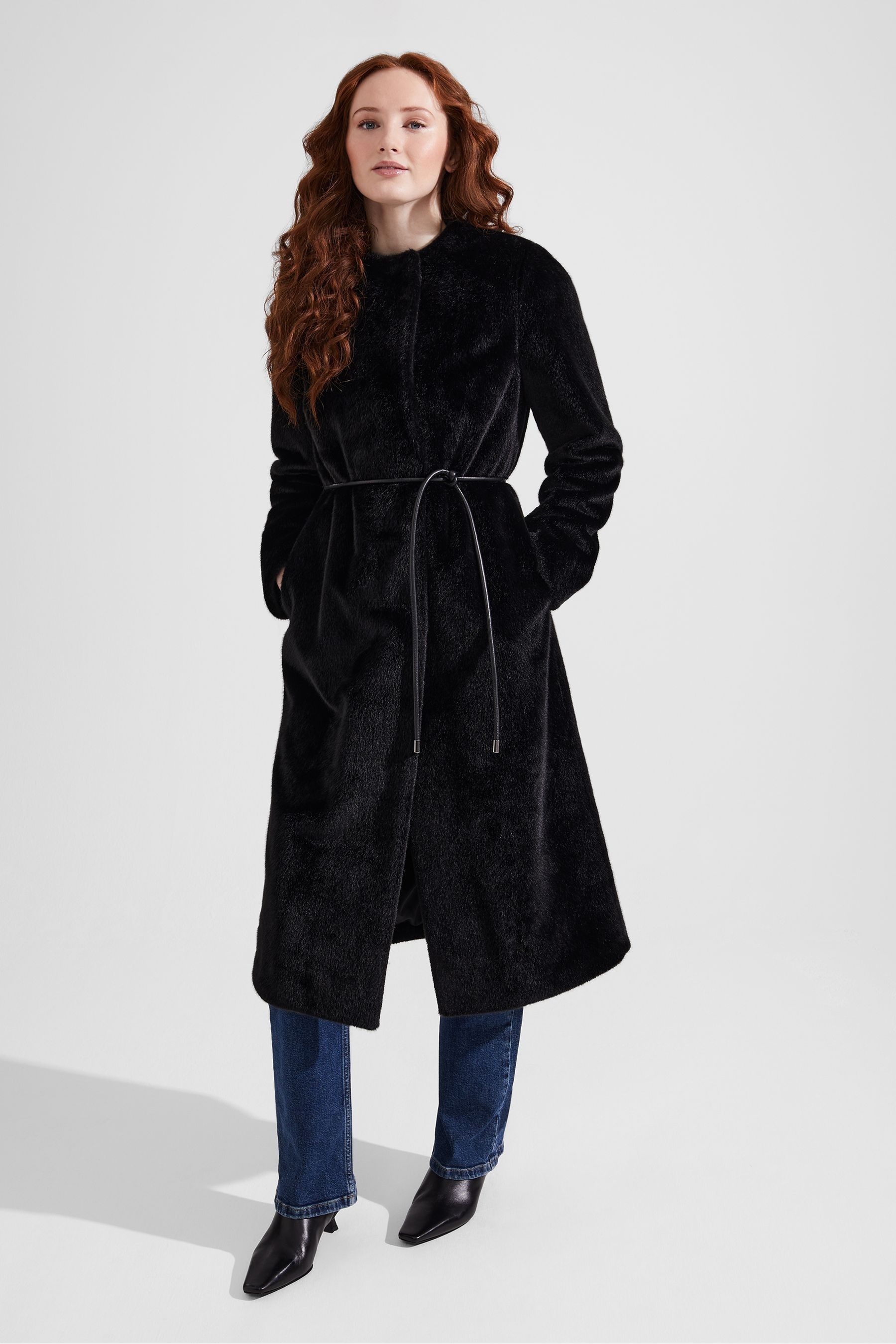 Hobbs rosetta coat black hot sale