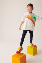 Little Bird by Jools Oliver Ecru/Navy Happy T-Shirt and Legging Set - Image 7 of 7