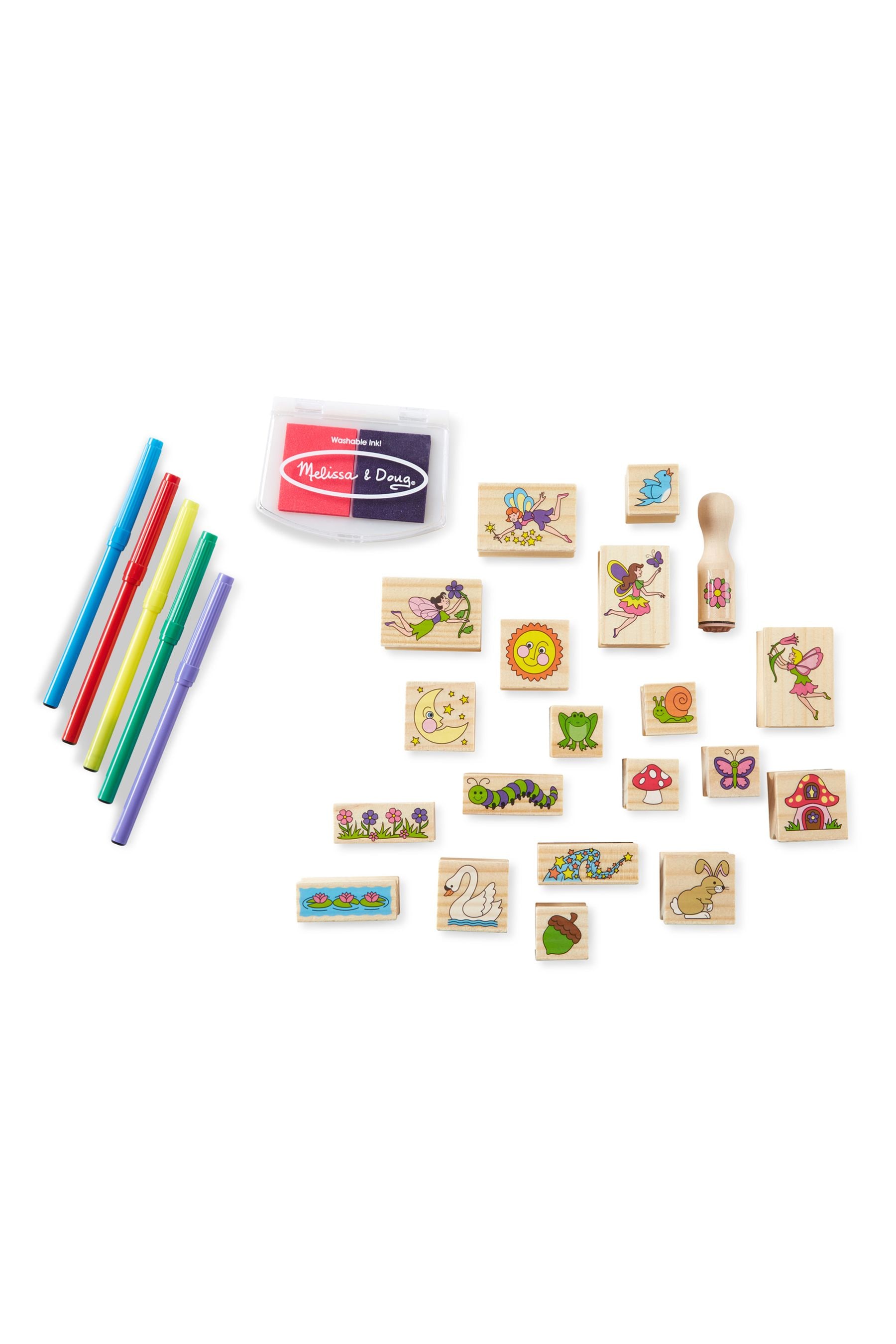 Melissa and doug stamp a scene fairy garden clearance