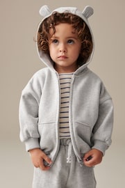 Grey Zip Through Hoodie (3mths-7yrs) - Image 1 of 6