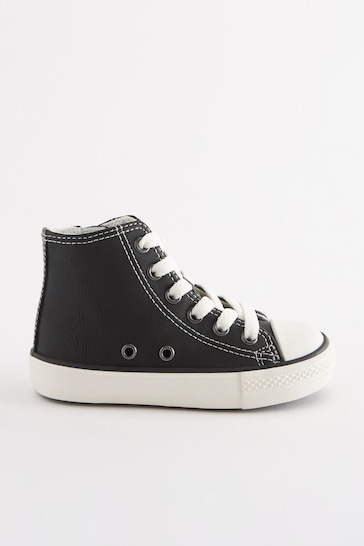Black Standard Fit (F) High Top Trainers