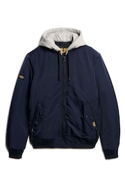 Superdry Eclipse Navy Military Hooded Jacket - Image 5 of 6