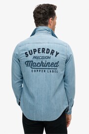 Superdry Heavy Wash Embroidered Workwear Shirt - Image 2 of 4