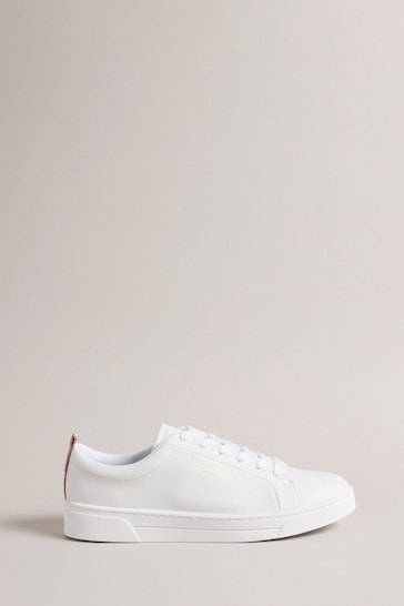 Ted Baker White Artioli Webbing Detail Cupsole Trainers