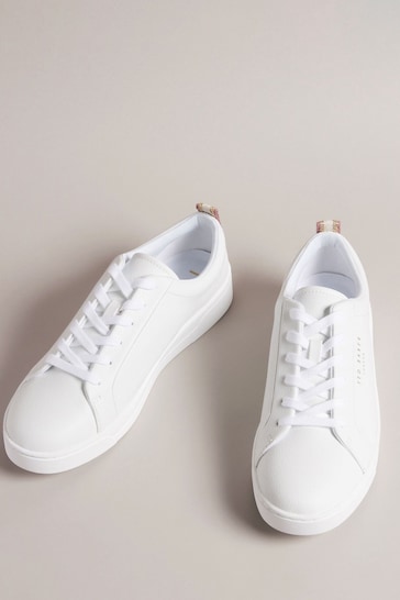 Ted Baker White Artioli Webbing Detail Cupsole Trainers