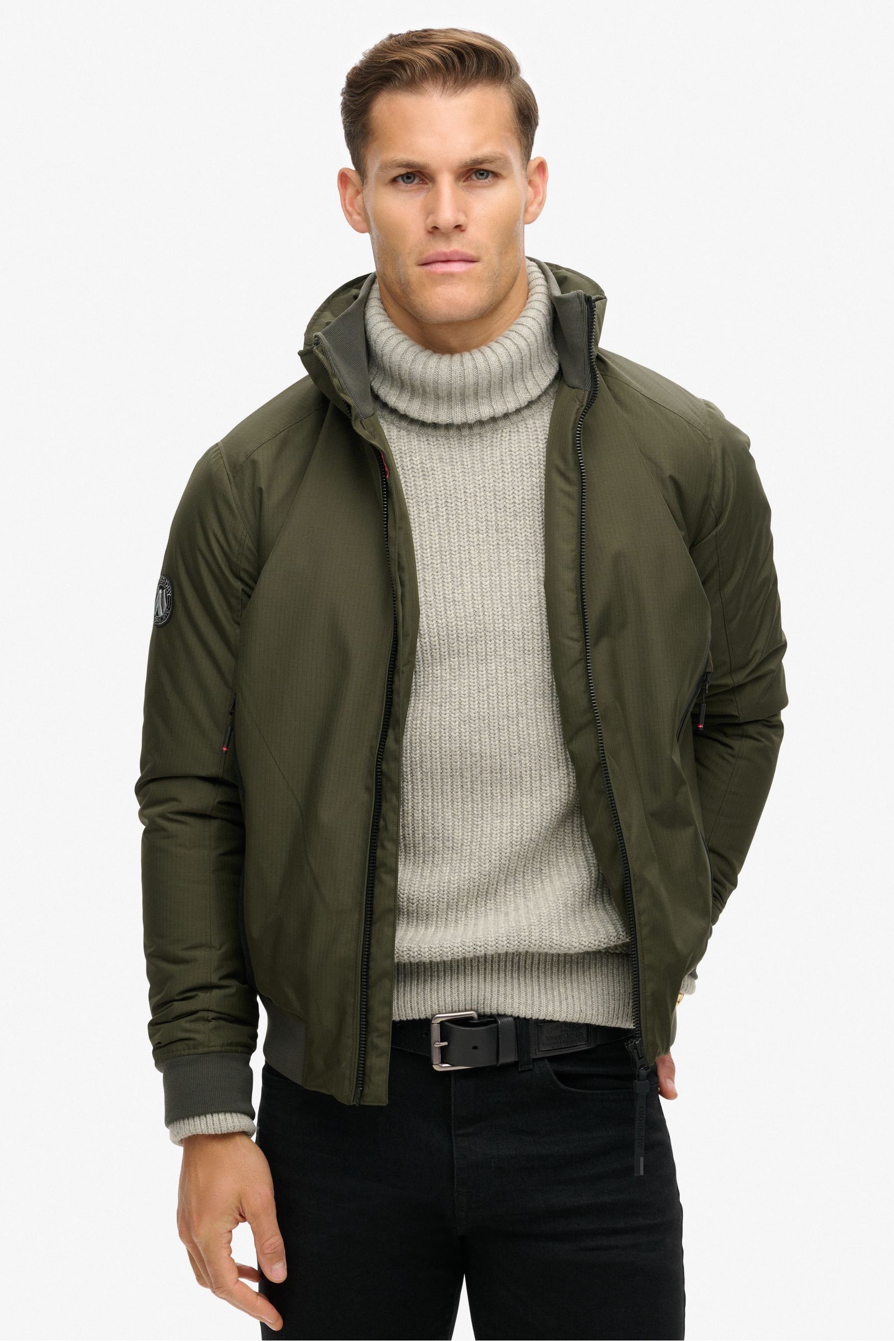 Superdry Army Khaki City Harrington Jacket 2X Large Mens