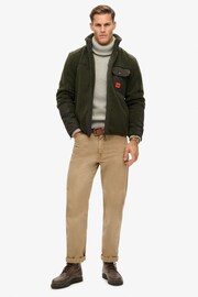 Superdry Olive Green Expedition Borg Hybrid Jacket - Image 2 of 3