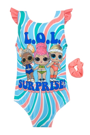 Character Blue LOL Surprise Swimsuit and Scrunchie Set