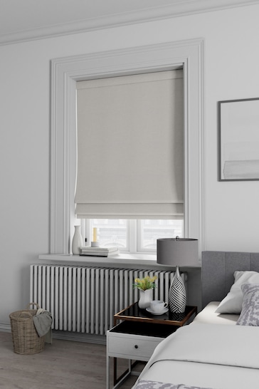 Oyster Natural Soho Made To Measure Roman Blind