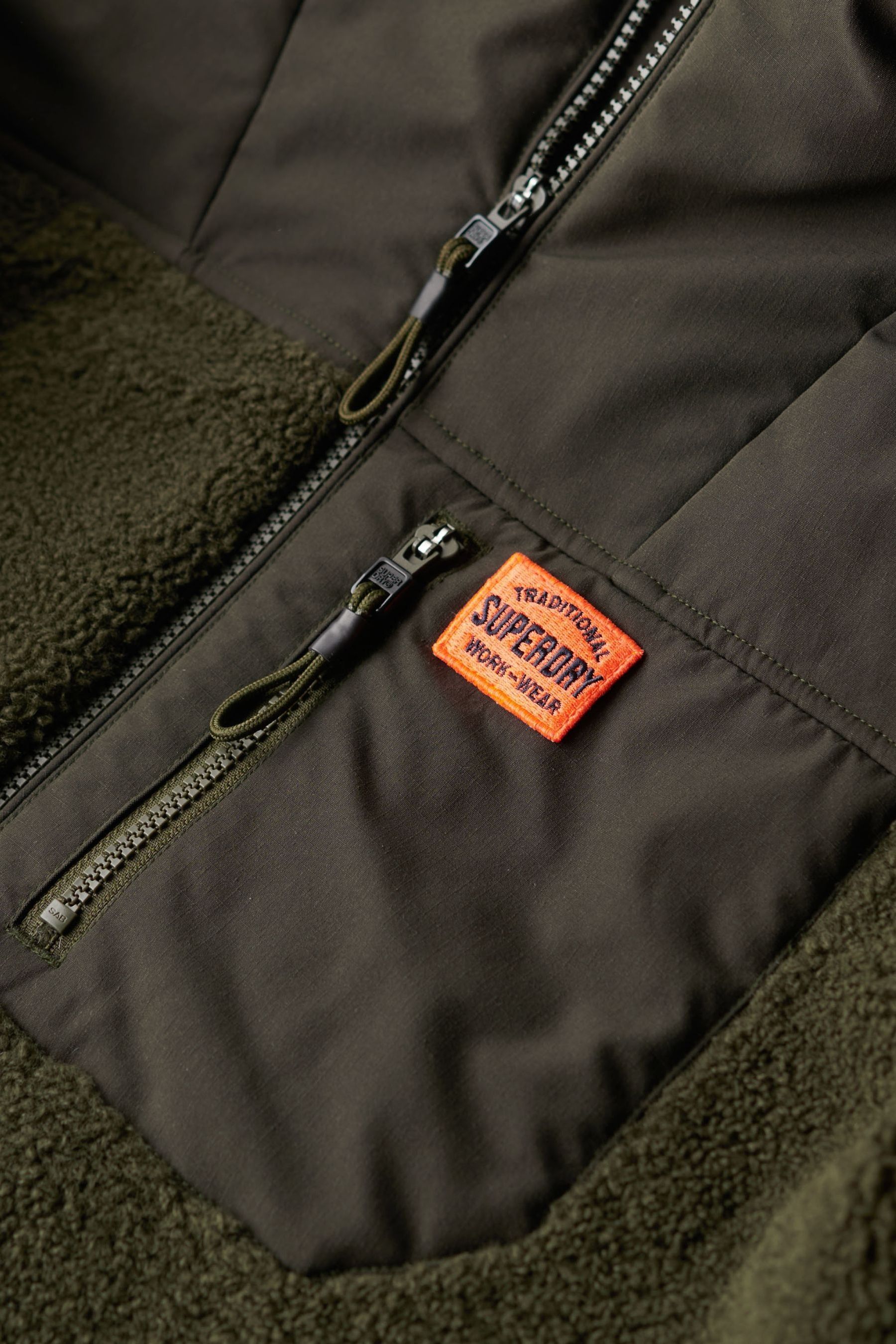 Superdry Expedition Borg Hybrid Jacket Green 3XL Man M5011979A 1KM 3XL
