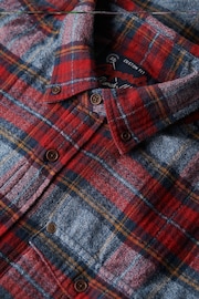 Superdry Red Grindle Check Merchant Check Shirt - Image 5 of 5