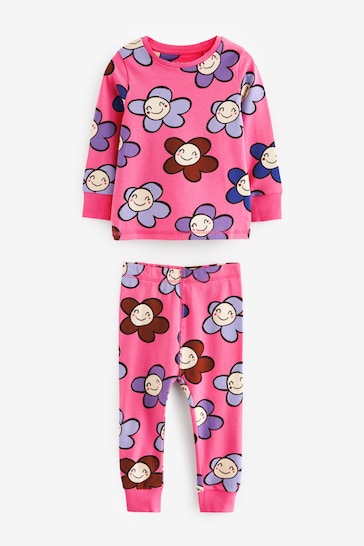 Blue/Brown Fun Character 3 Pack Long Sleeve Printed Pyjamas (9mths-8yrs)