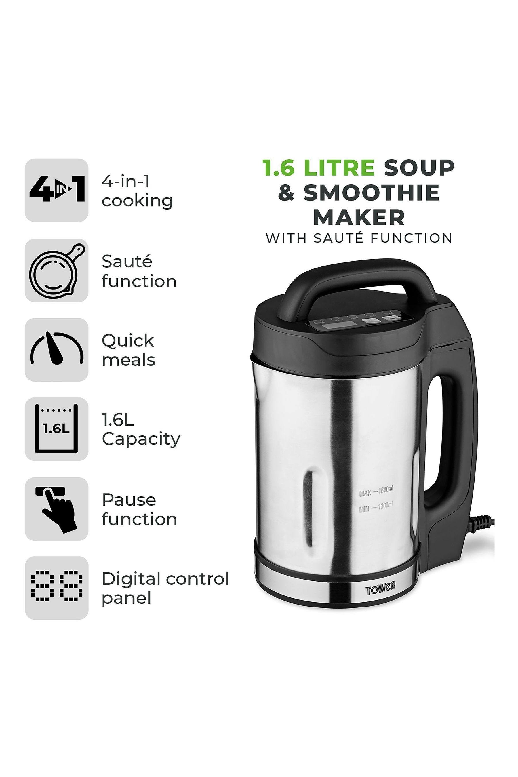 Tower 1.6 hotsell l soup maker