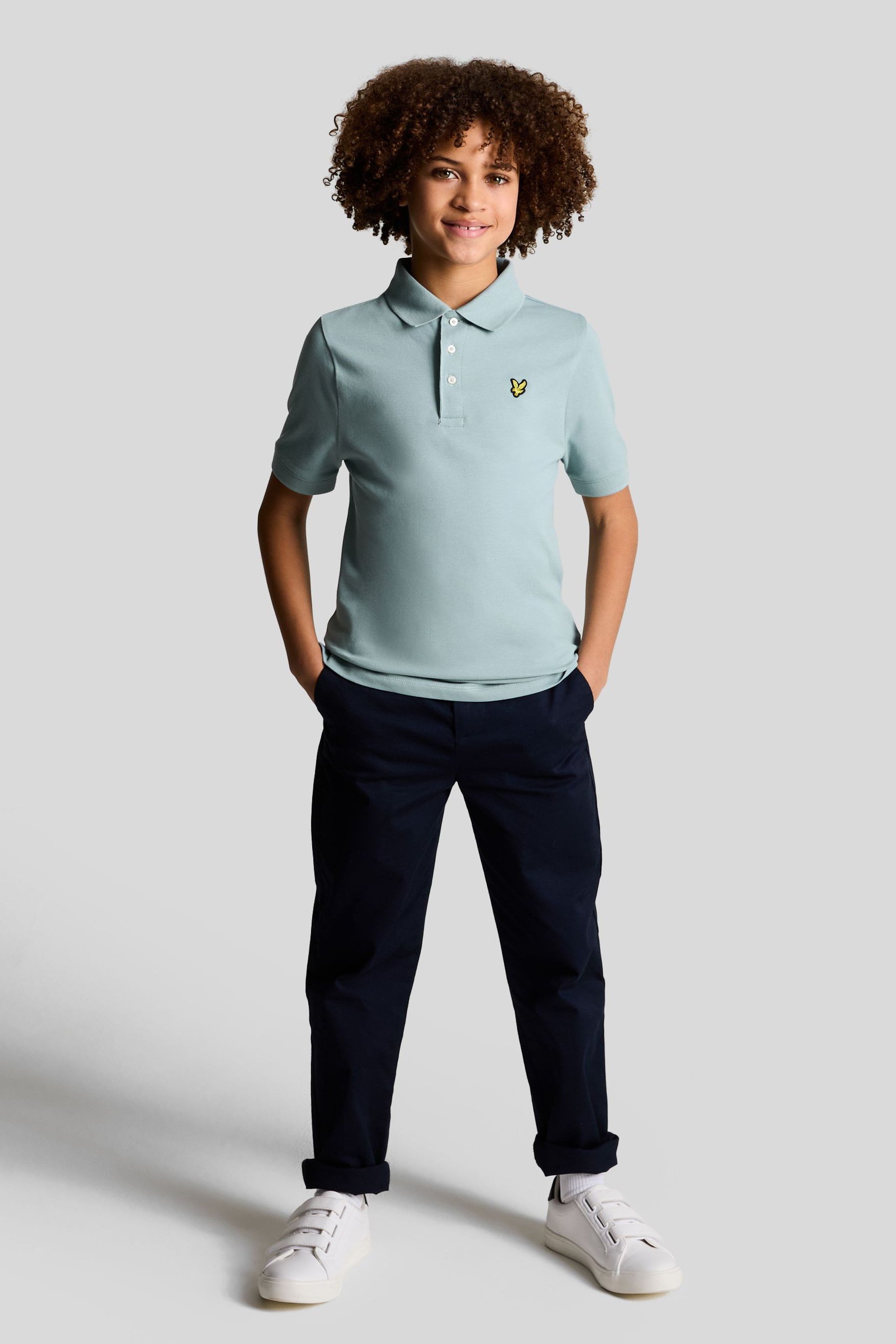 Boys lyle and scott polo best sale shirt