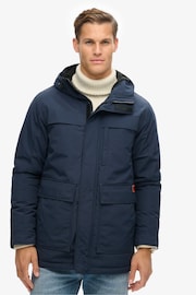 Superdry Nordic Chrome Navy Surplus Hooded Parka - Image 2 of 5