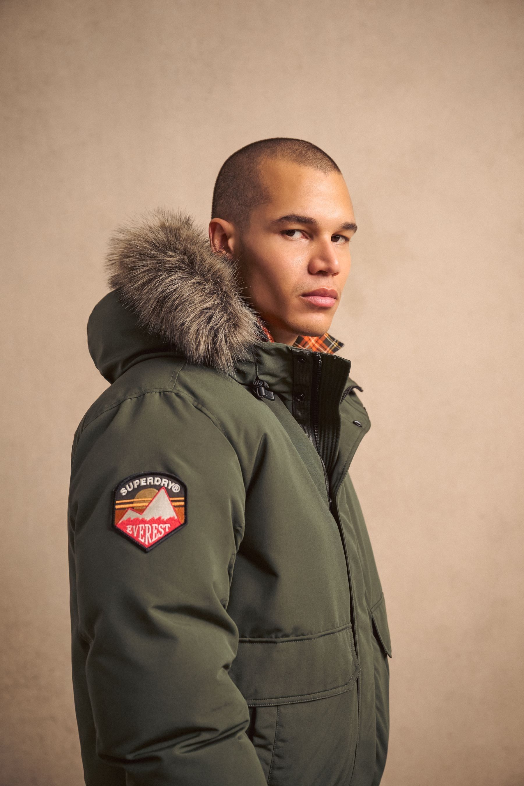 Buy Superdry Ebony City Hooded Padded Parka Coat Jacket from the Next UK online shop