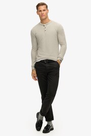 Superdry Grey Merchant Grandad Top - Image 2 of 5