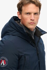 Superdry Eclipse Navy City Padded Parka Coat Hooded and Water-Repellent Jacket - Image 4 of 6