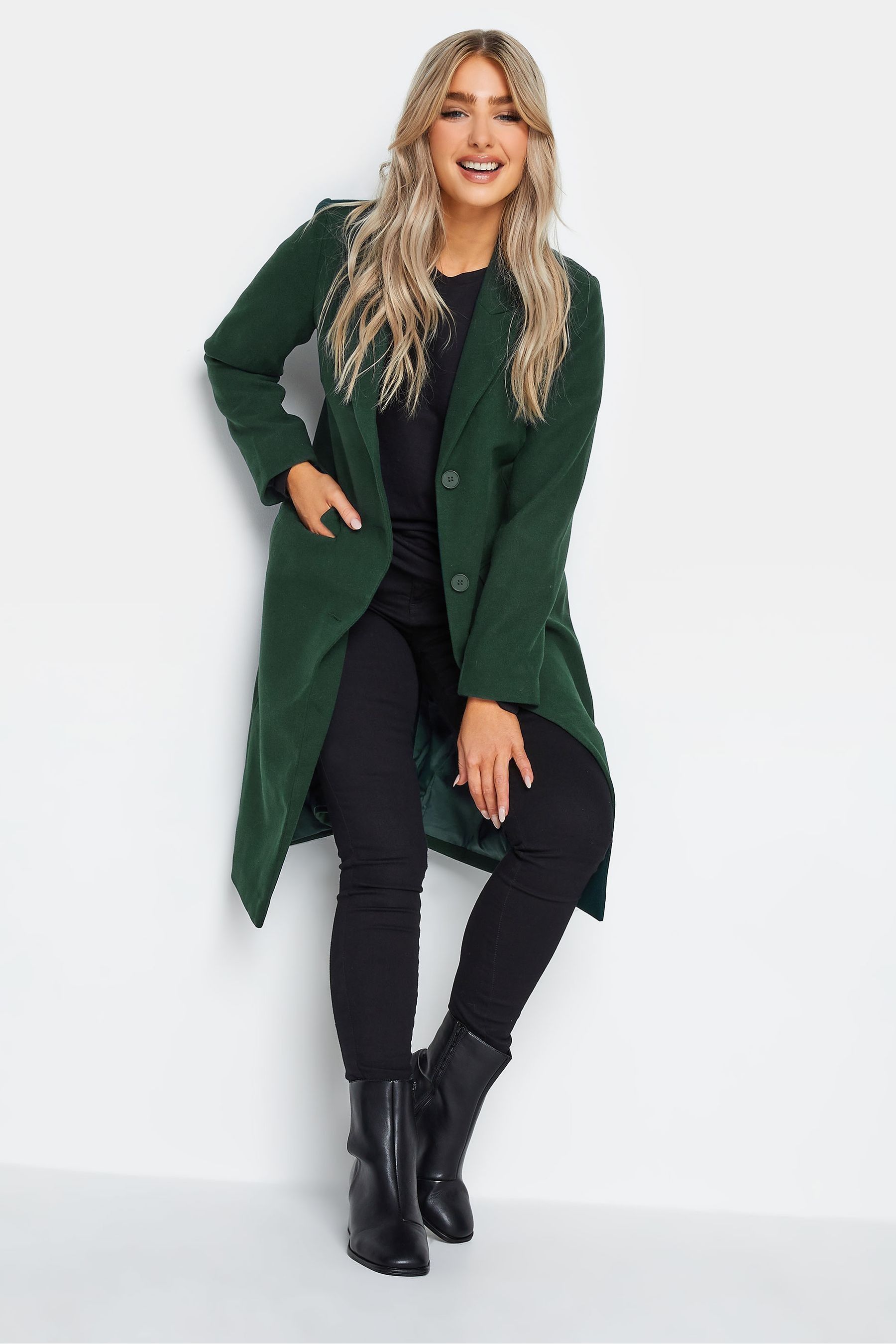 M Co Green City Coat