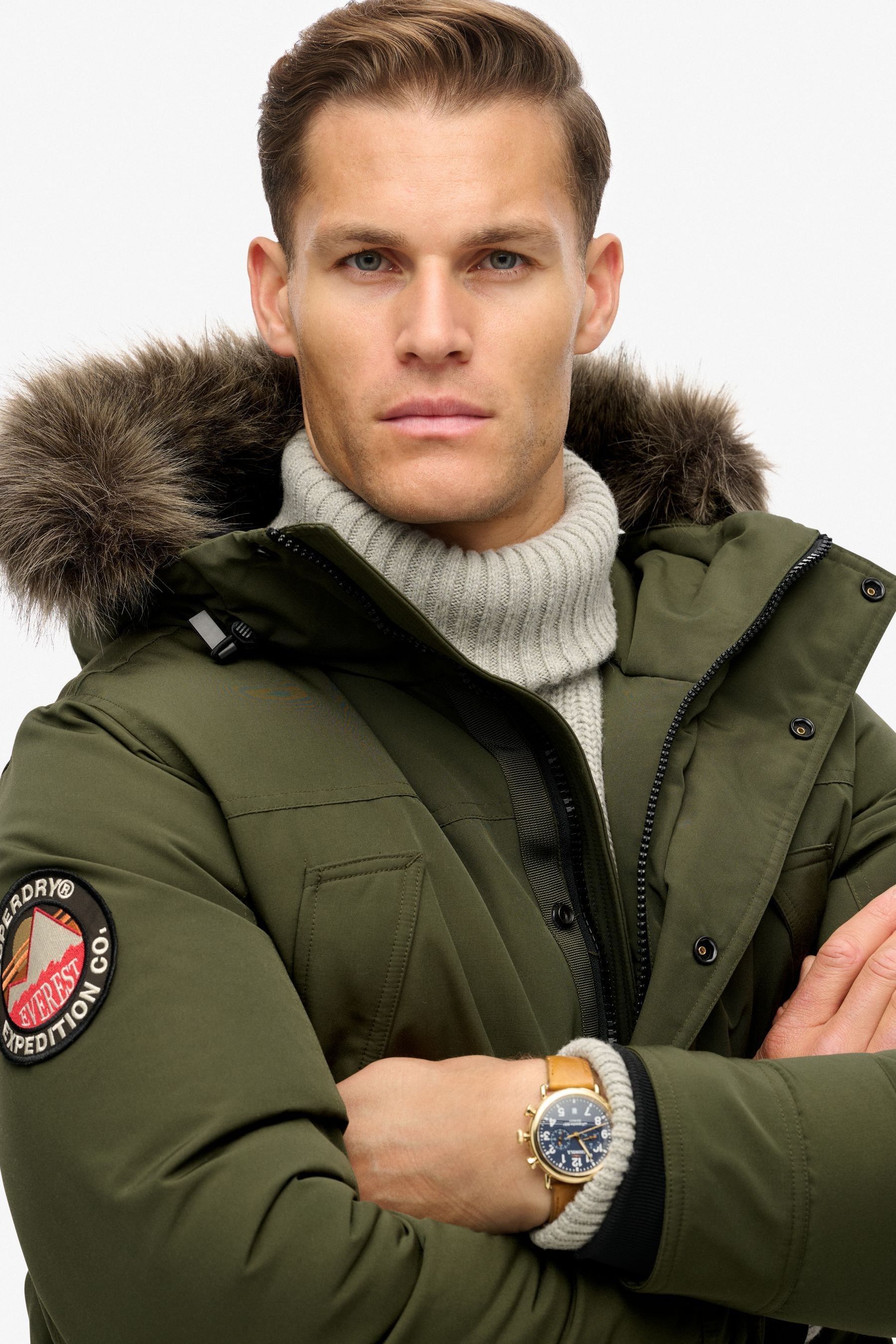 Superdry parka khaki new arrivals