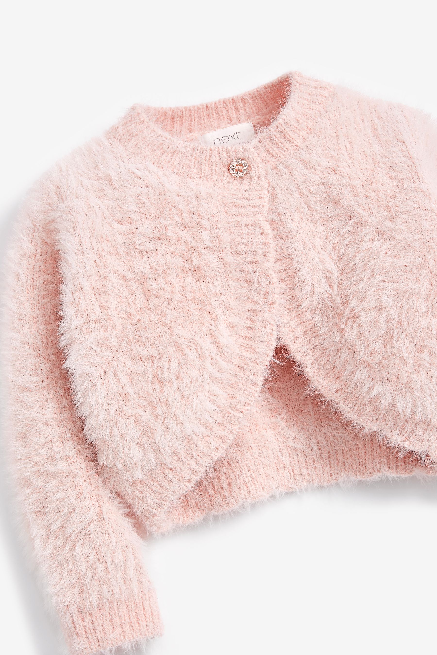 Buy Pink Fluffy Shrug Cardigan 12mths 16yrs from the Next UK online shop