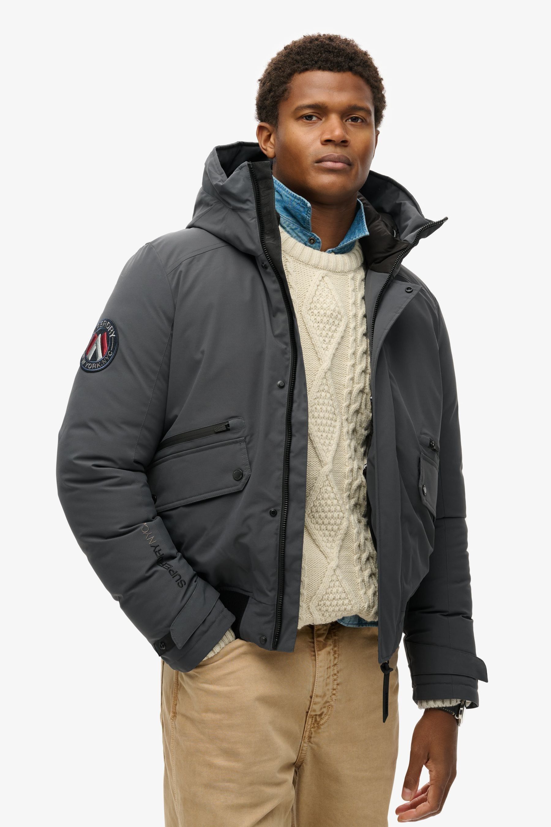Superdry City Padded Bomber Jacket from Next United Arab Emirates