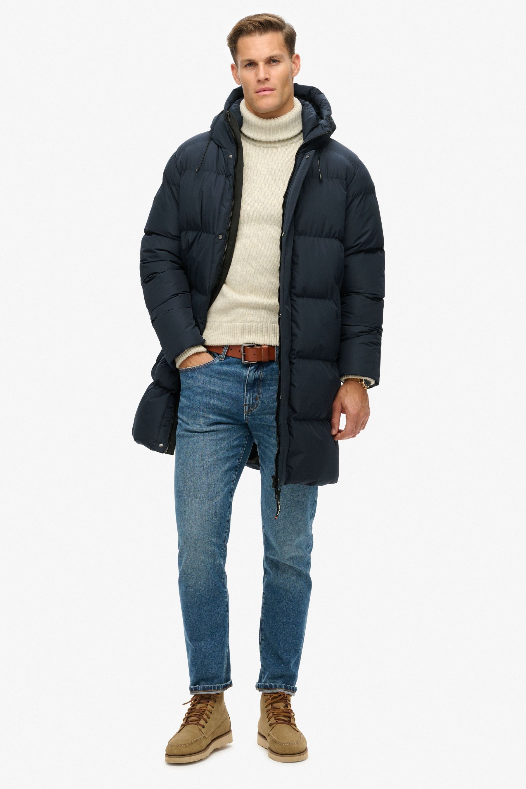Superdry eclipse navy jacket hotsell