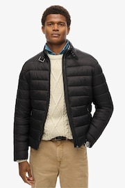 Superdry Black Lightweight Padded Jacket - Image 1 of 5