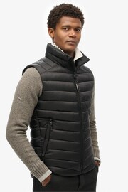 Superdry Black Fuji Sport Padded Gilet - Image 3 of 6