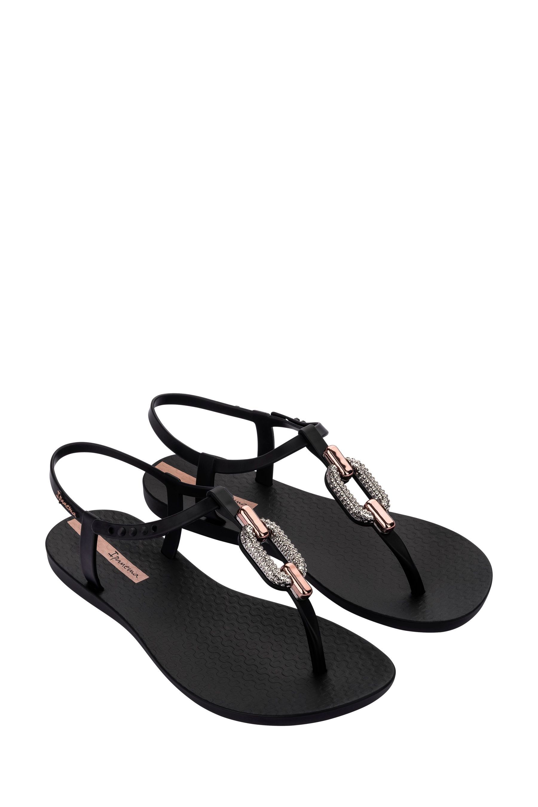 Sparkle black sandals new arrivals
