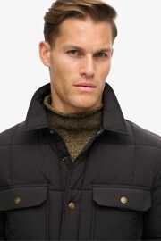 Superdry Jet Black Surplus Padded Overshirt Jacket - Image 2 of 3