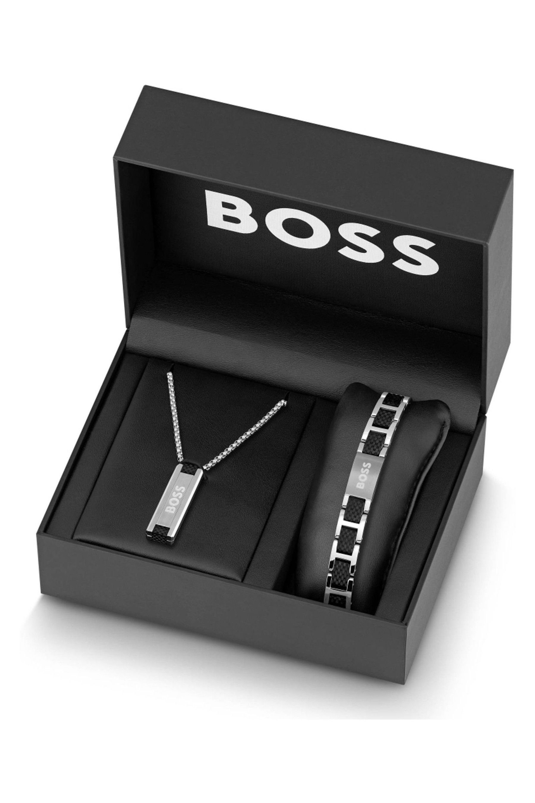 Buy Hugo Boss Jewellery Gents Gift Set Necklace from the Next UK online shop