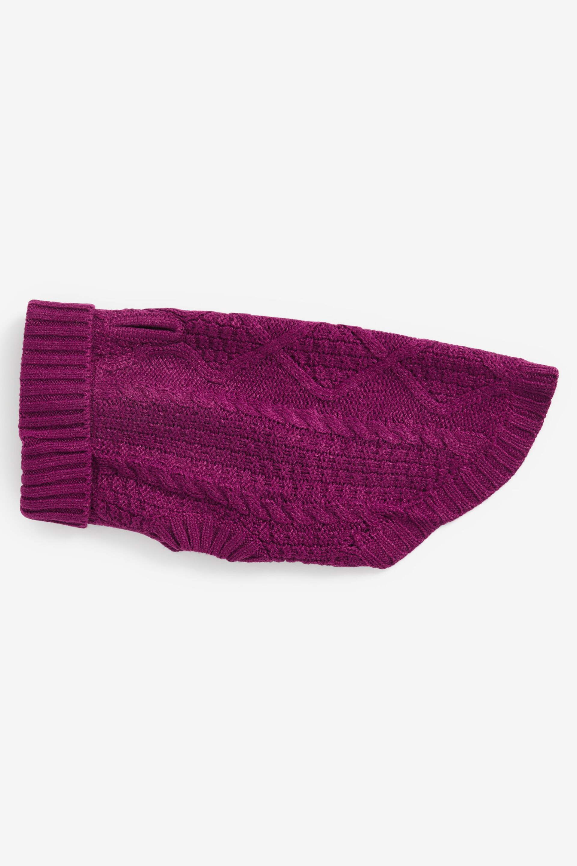 Pink Cable Stitch Dog Jumper - Image 6 of 9