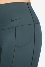 Nike Dark Green Premium Universa MediumSupport HighWaisted 7/8 Leggings with Pockets - Image 3 of 4