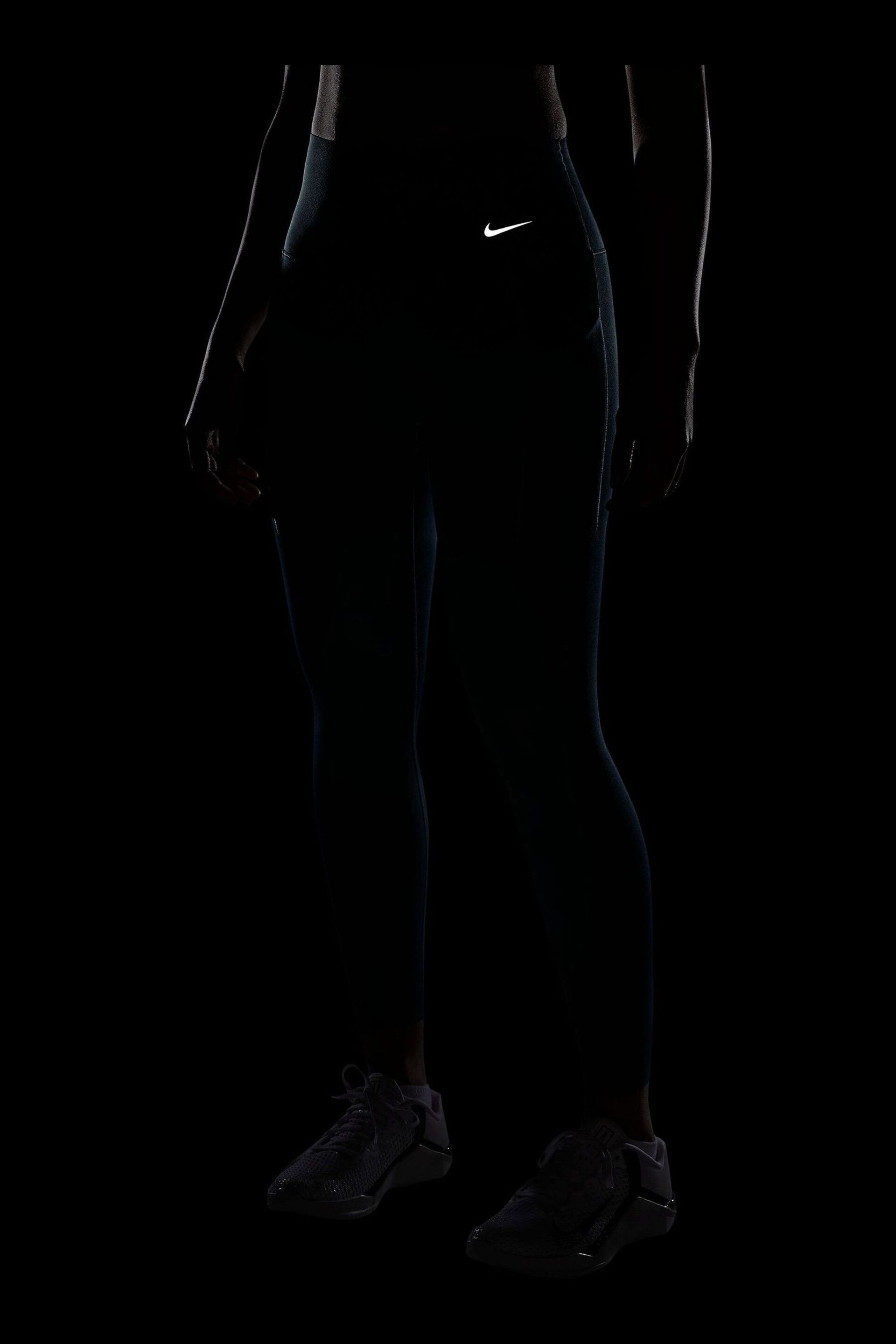 Nike Dark Green Premium Universa MediumSupport HighWaisted 7/8 Leggings with Pockets - Image 4 of 4