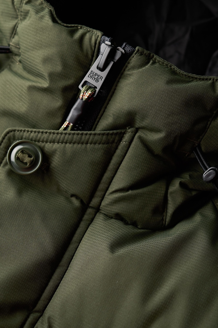 Superdry Olive Green Expedition Puffer Parka - Image 5 of 5