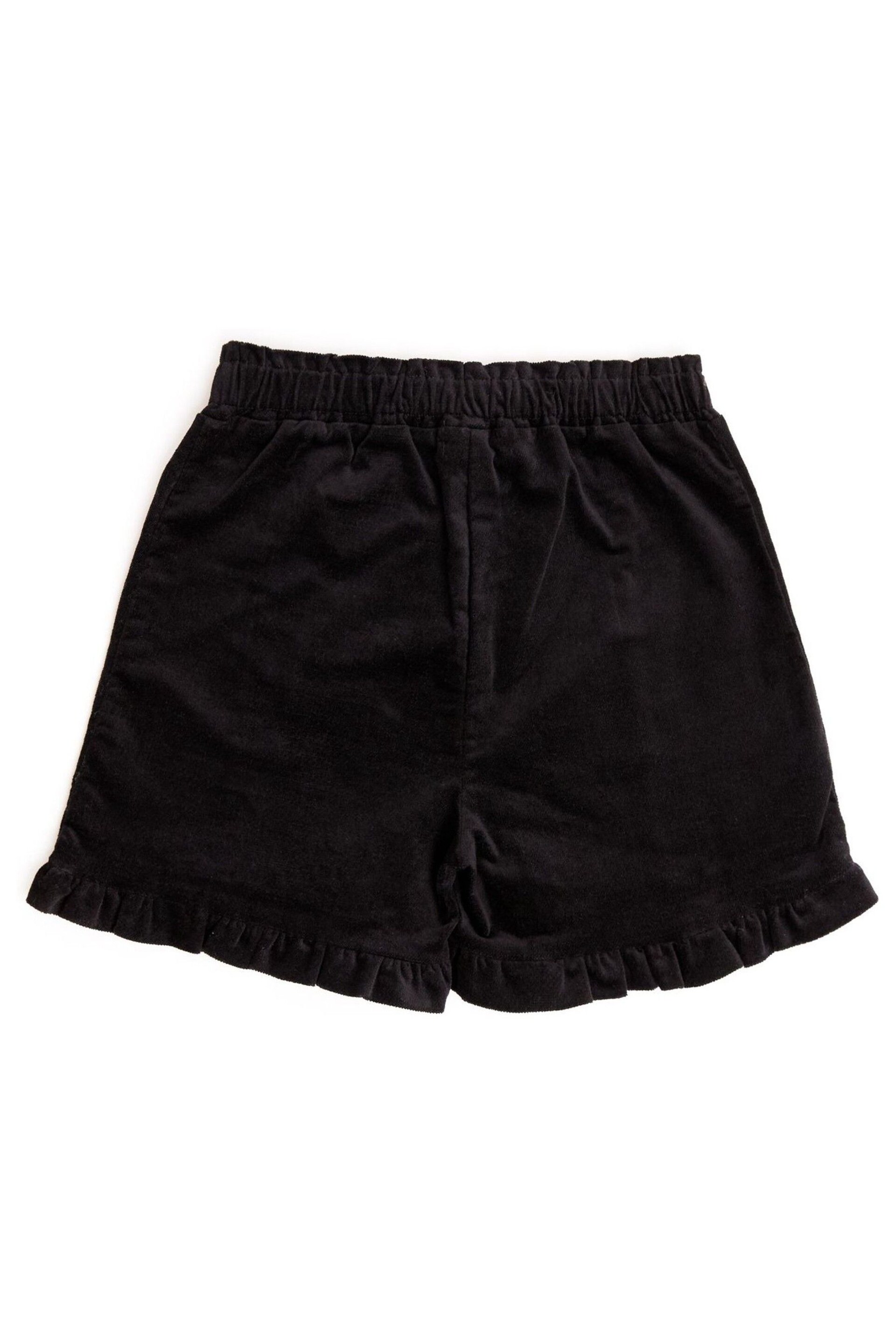 Nicole Miller Velvet Black Shorts - Image 2 of 3
