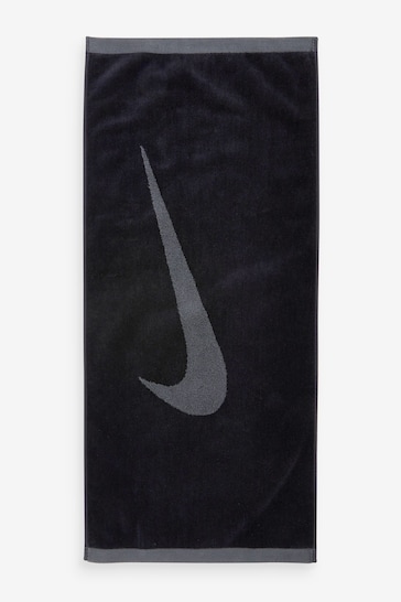 Nike Black Swoosh Sports Towel