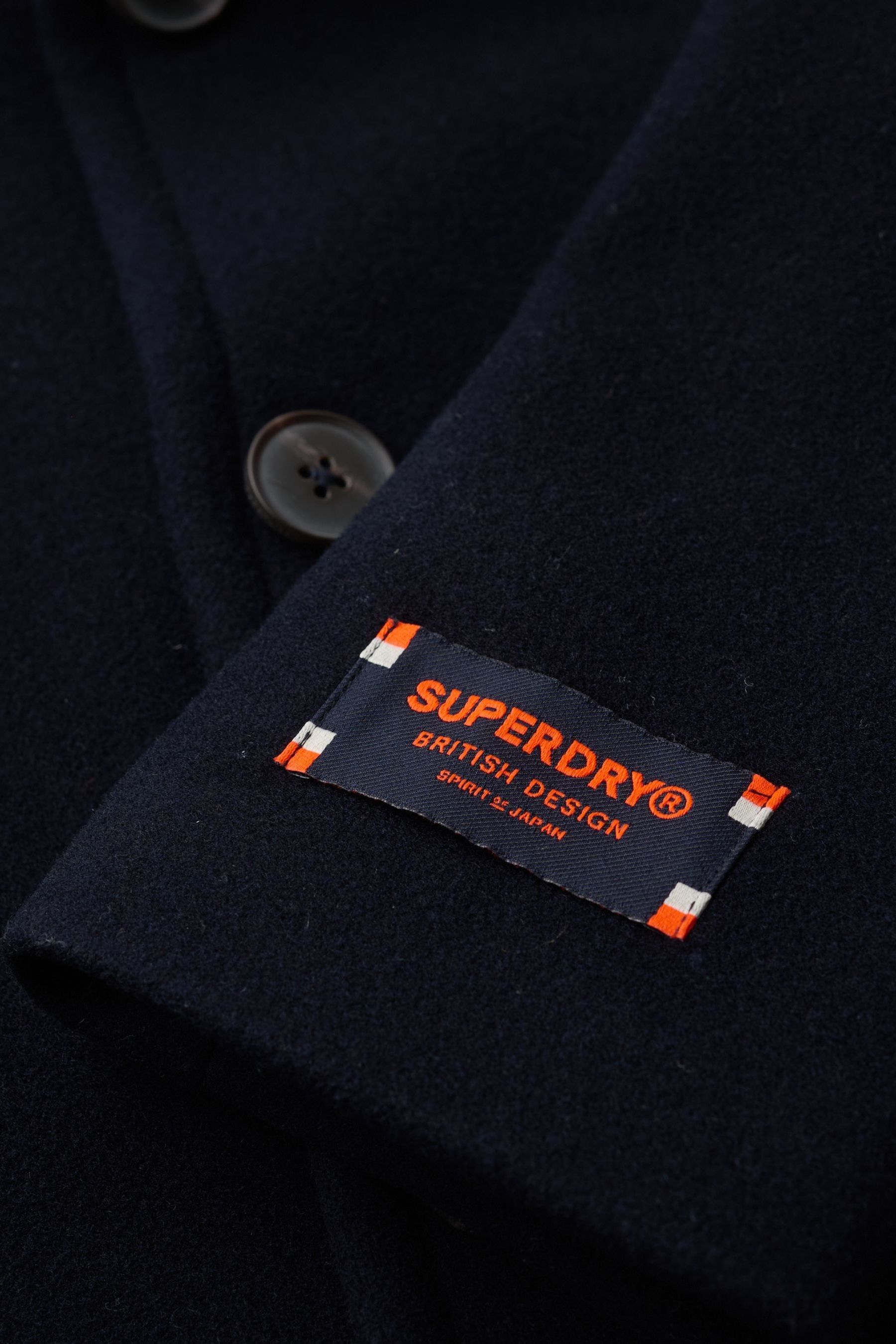 Superdry bridge coat navy clearance